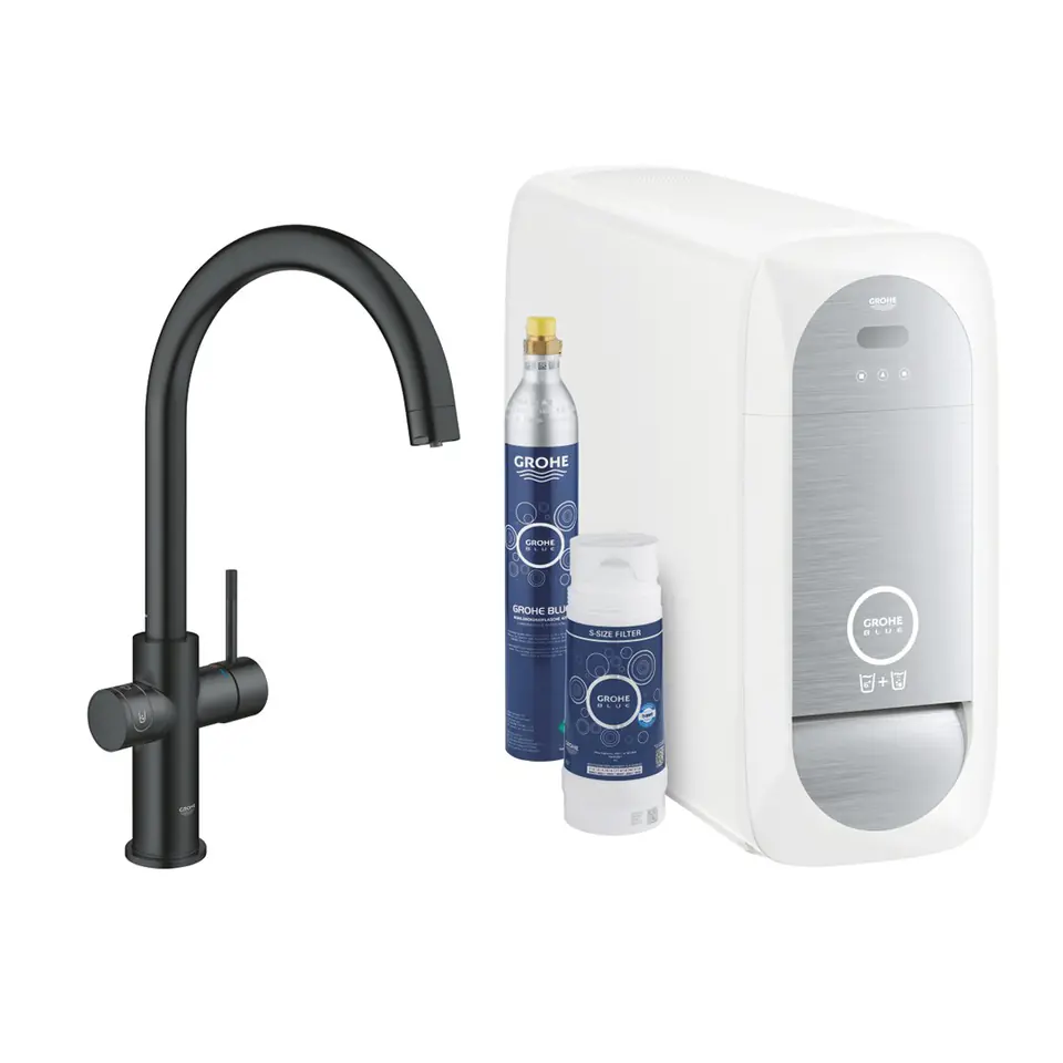 ⁨Bateria z filtrem wody GROHE Blue Home 31455KS1⁩ w sklepie Wasserman.eu