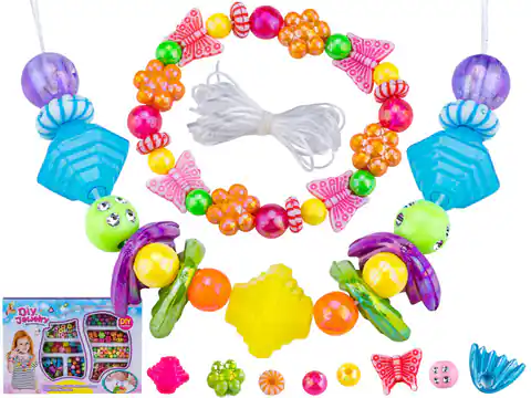 ⁨Set for creating jewelry, bracelets, necklaces, colorful beads⁩ at Wasserman.eu