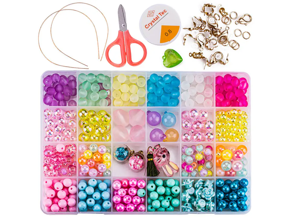 Beads Set for creating making bracelets, jewelry, necklaces