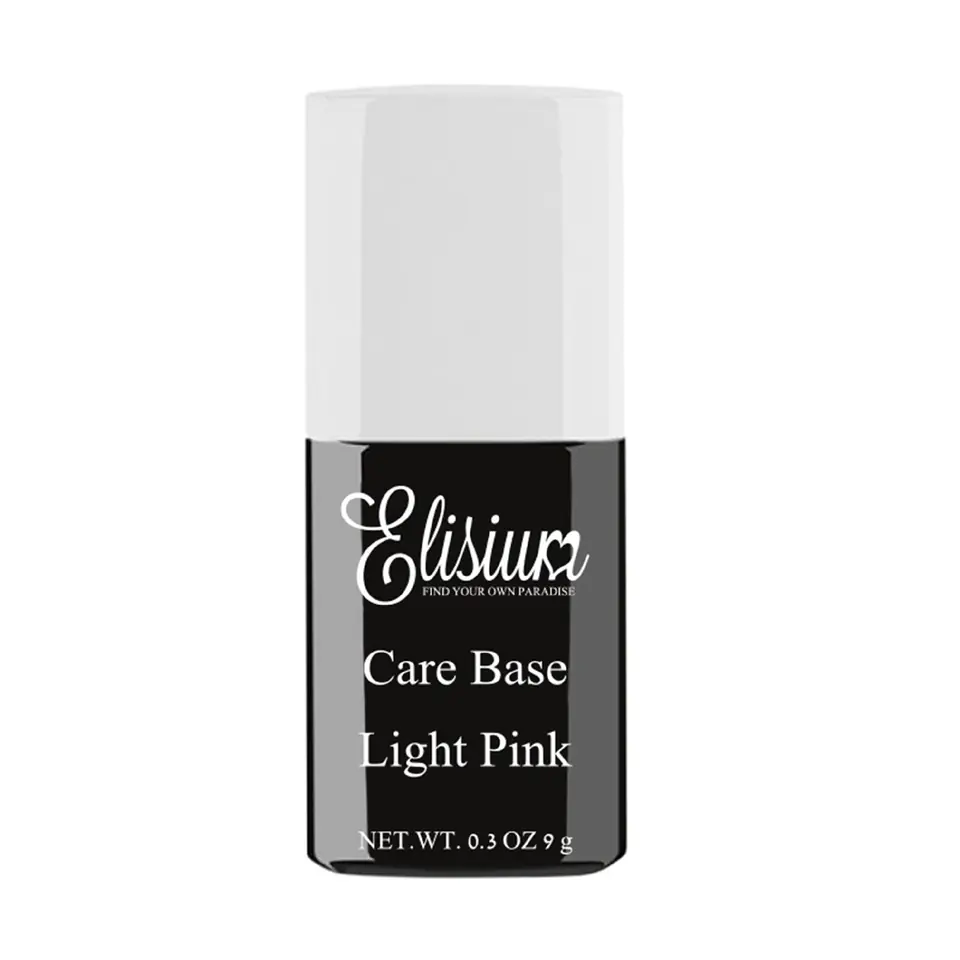 ⁨ELISIUM Care Base Baza kauczukowa pod lakier hybrydowy - Light Pink 9g⁩ w sklepie Wasserman.eu