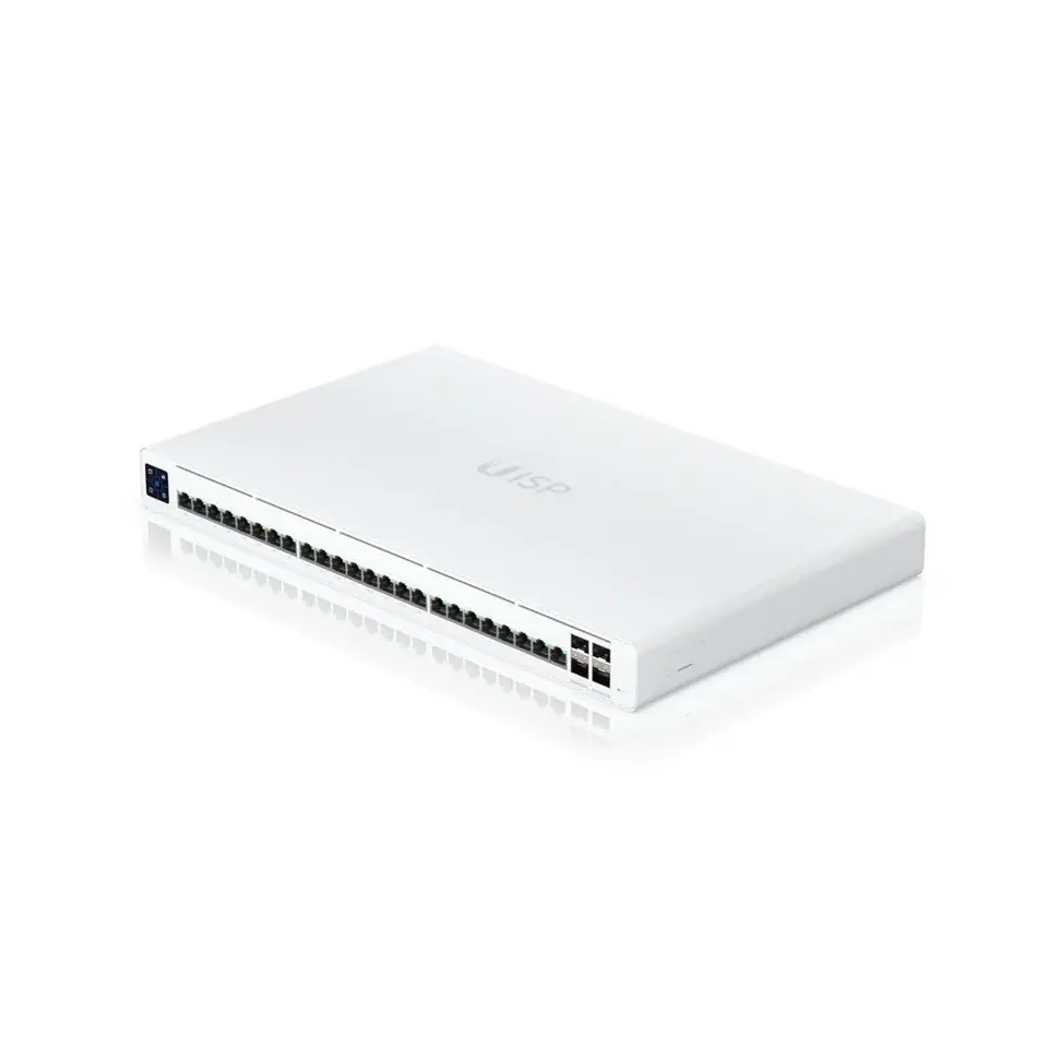 ⁨Ubiquiti UISP-S-Pro-EU | Switch | 24x RJ45 1000Mb/s, 16x Passive PoE 27V, 4x SFP+, 220W⁩ at Wasserman.eu