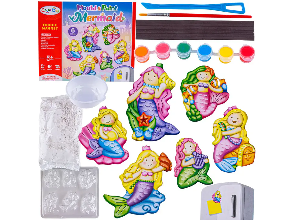 ⁨Creative Set Create a Magnet, DIY Cast COLORFUL MERMAIDS DO IT YOURSELF⁩ at Wasserman.eu