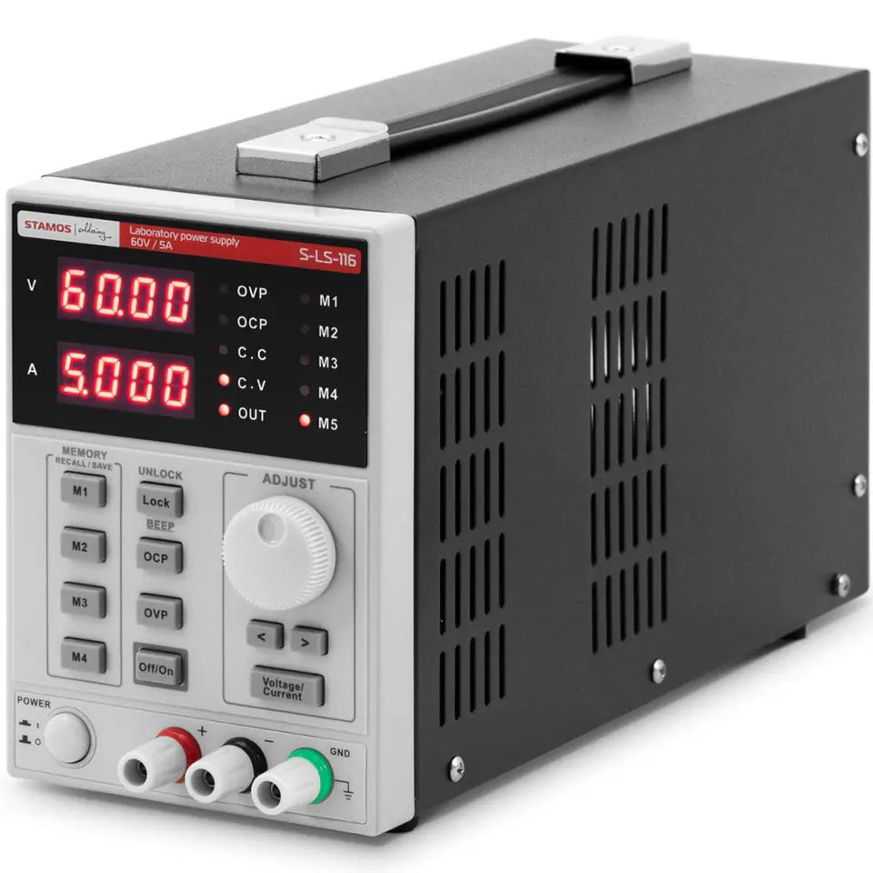 Zasilacz laboratoryjny serwisowy 0-60 V 0-5 A DC 550 W LED USB RS233 w sklepie Wasserman.eu