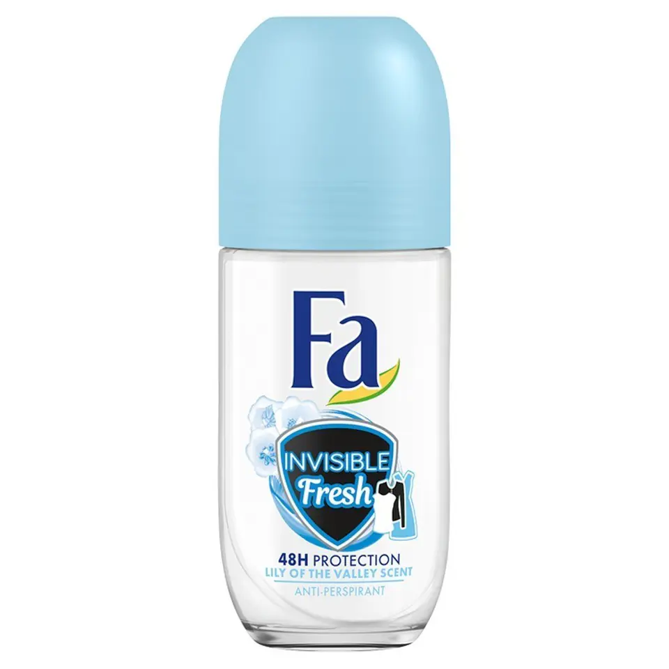 ⁨Fa Invisible Fresh 48H Deodorant Roll-on Lily Of The Valley 50ml⁩ at Wasserman.eu