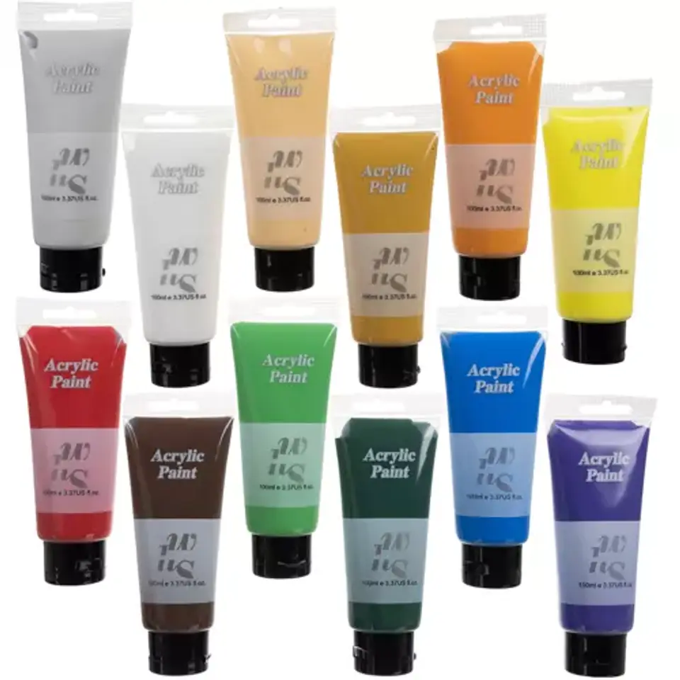⁨Farby akrylowe 12szt. 100ml Maaleo 20424⁩ w sklepie Wasserman.eu