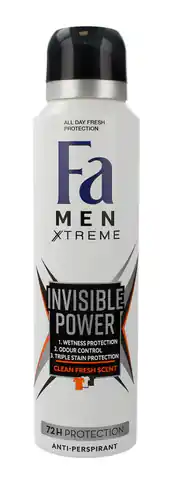 ⁨Fa Men Xtreme Invisible Power 72H Dezodorant w sprayu 150ml⁩ w sklepie Wasserman.eu