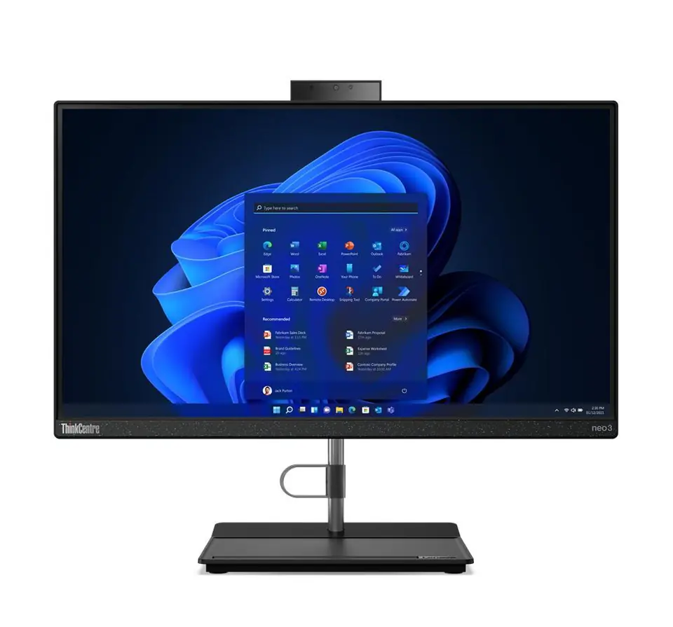 ⁨Lenovo ThinkCentre neo 30a 22 i3-1215U 21.5" FHD IPS 250nits AG 8GB DDR4 3200 SSD256 Intel UHD Graphics W11Pro Raven Black 3Y Onsite⁩ w sklepie Wasserman.eu