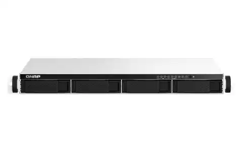 ⁨QNAP TS-464eU NAS Rack (1U) Ethernet LAN Black N5095⁩ at Wasserman.eu