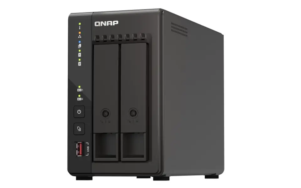 ⁨QNAP TS-253E NAS Tower Ethernet LAN Black J6412⁩ at Wasserman.eu