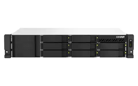 ⁨QNAP TS-873AEU-4G NAS/storage server Rack (2U) Ethernet LAN Black V1500B⁩ at Wasserman.eu