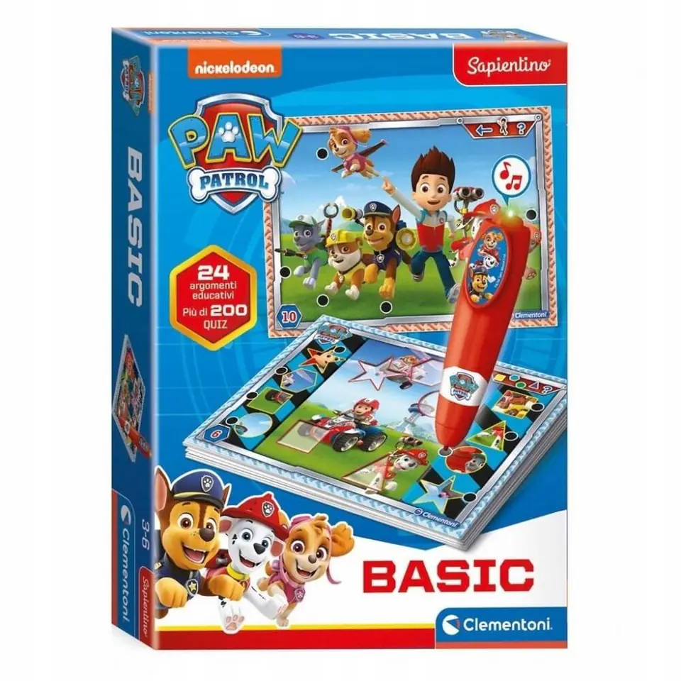 ⁨Gra edukacyjna Quizy Paw Patrol CLEMENTONI 16334 CLM⁩ w sklepie Wasserman.eu