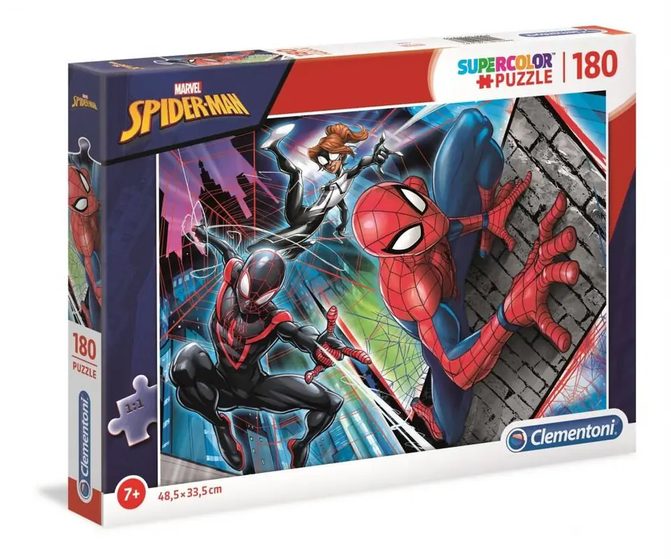 ⁨Puzzle 180 elementów Spiderman CLEMENTONI 29293⁩ w sklepie Wasserman.eu