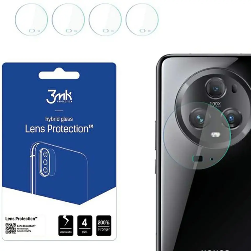 ⁨3MK Lens Protect Honor Magic5 Pro Ochrona na obiektyw aparatu 4szt⁩ w sklepie Wasserman.eu