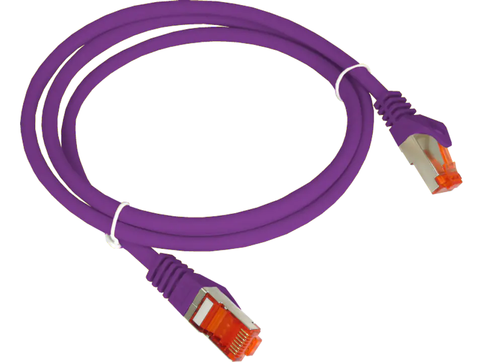 Patch-cord ALANTEC kat.6A S/FTP fioletowy 0,25m LSOH - ALANTEC w sklepie Wasserman.eu