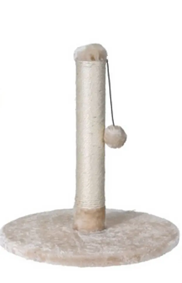 ⁨Cat scratching post with ball 43cm beige⁩ at Wasserman.eu