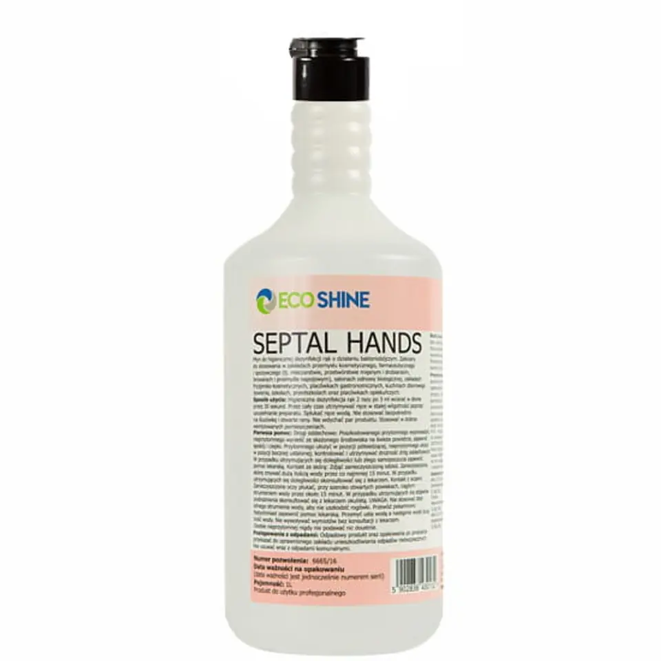 ⁨Bactericidal and virucidal liquid for hand disinfection 1 liter SEPTAL HANDS⁩ at Wasserman.eu