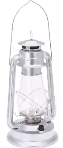 ⁨LED Lantern 37cm Stainless Steel Silver⁩ at Wasserman.eu