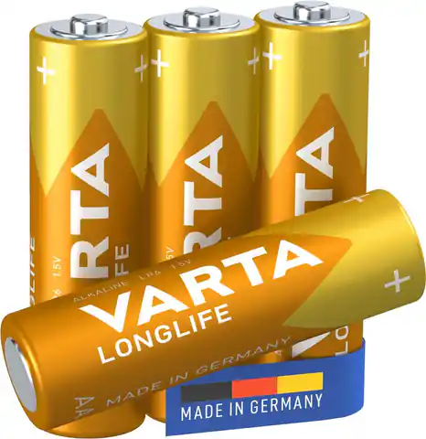 ⁨BATTERY VARTA Longlife Standard LR06 AA 1,5V 4pcs⁩ at Wasserman.eu