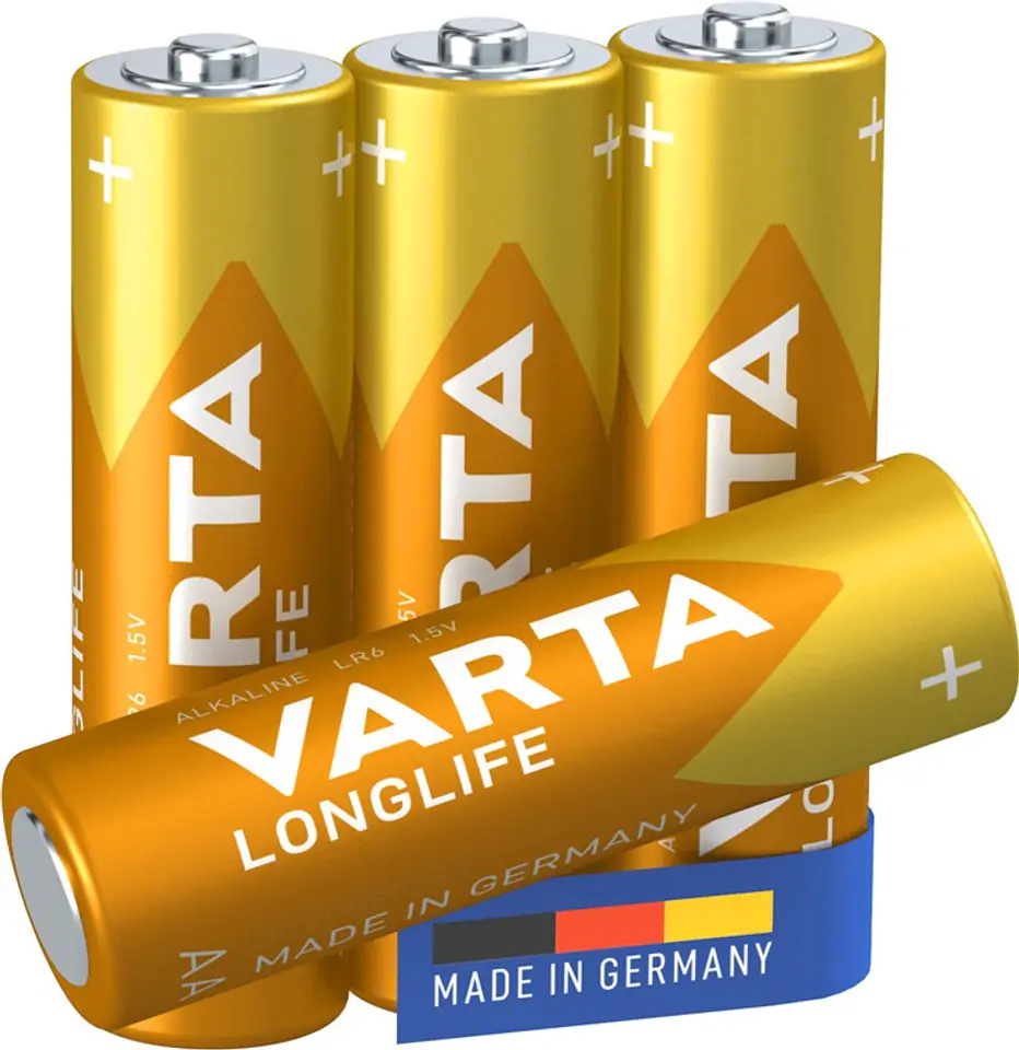 ⁨BATTERY VARTA Longlife Standard LR06 AA 1,5V 4pcs⁩ at Wasserman.eu