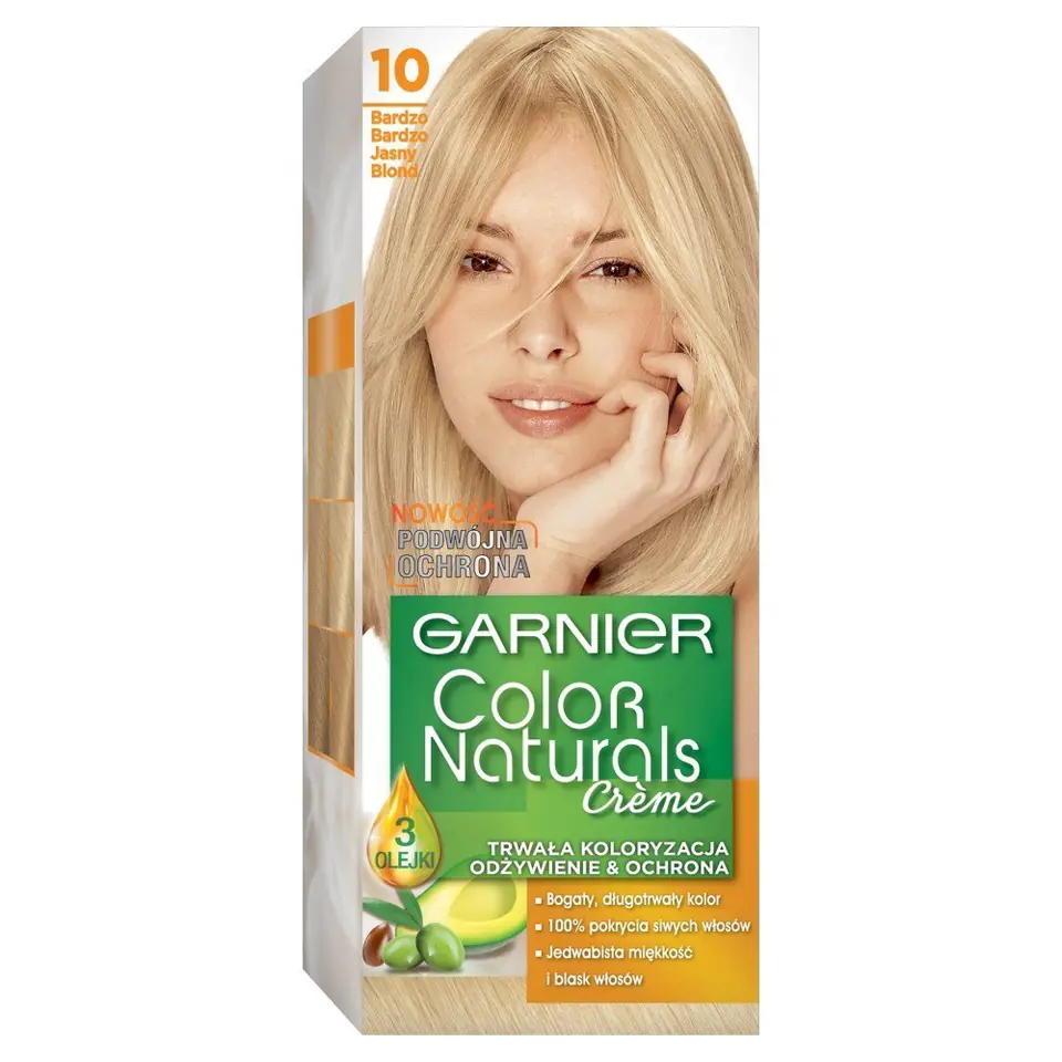 ⁨Garnier Color Naturals Krem koloryzujący nr 10 Bardzo Bardzo Jasny Blond 1op⁩ w sklepie Wasserman.eu