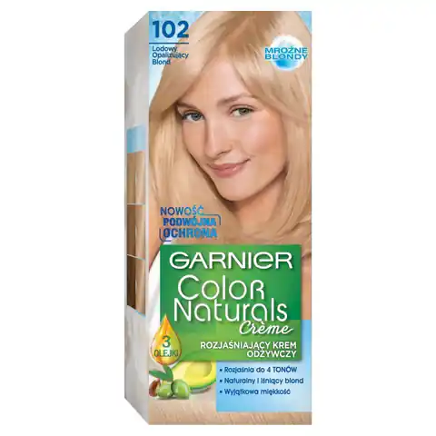 ⁨Garnier Color Naturals Krem koloryzujący nr 102 Lodowy Opalizujący Blond 1op uaktualnić zdjęcie⁩ w sklepie Wasserman.eu