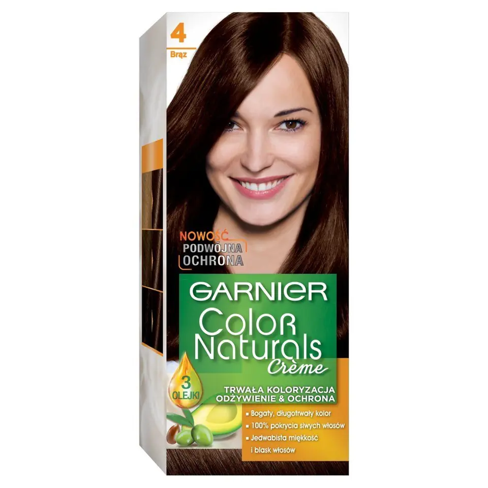 ⁨Garnier Color Naturals Krem koloryzujący nr 4 Brąz 1op⁩ w sklepie Wasserman.eu