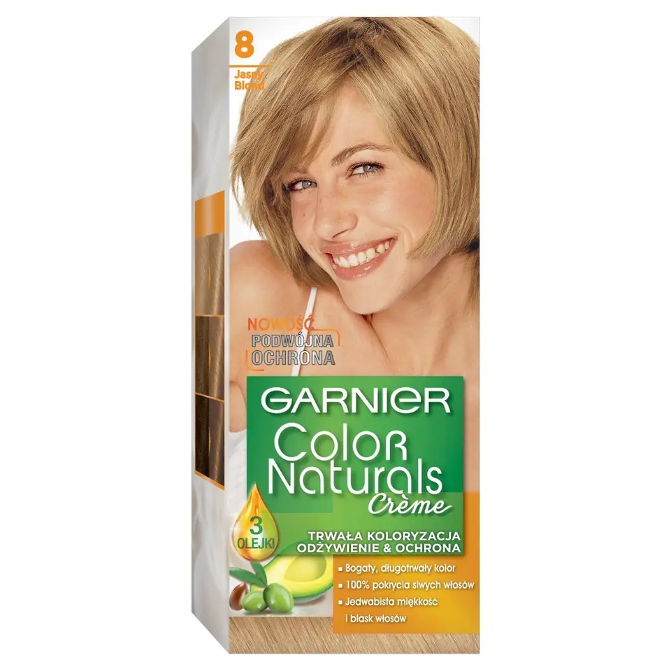 ⁨Garnier Color Naturals Krem koloryzujący nr 8 Jasny Blond 1op⁩ w sklepie Wasserman.eu