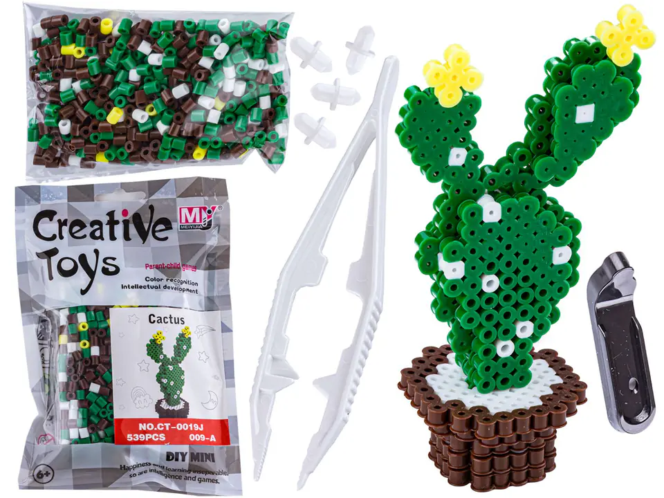 ⁨Ironing Beads 3D Version, Flower Template, Cactus, Sachet, Ironing⁩ at Wasserman.eu