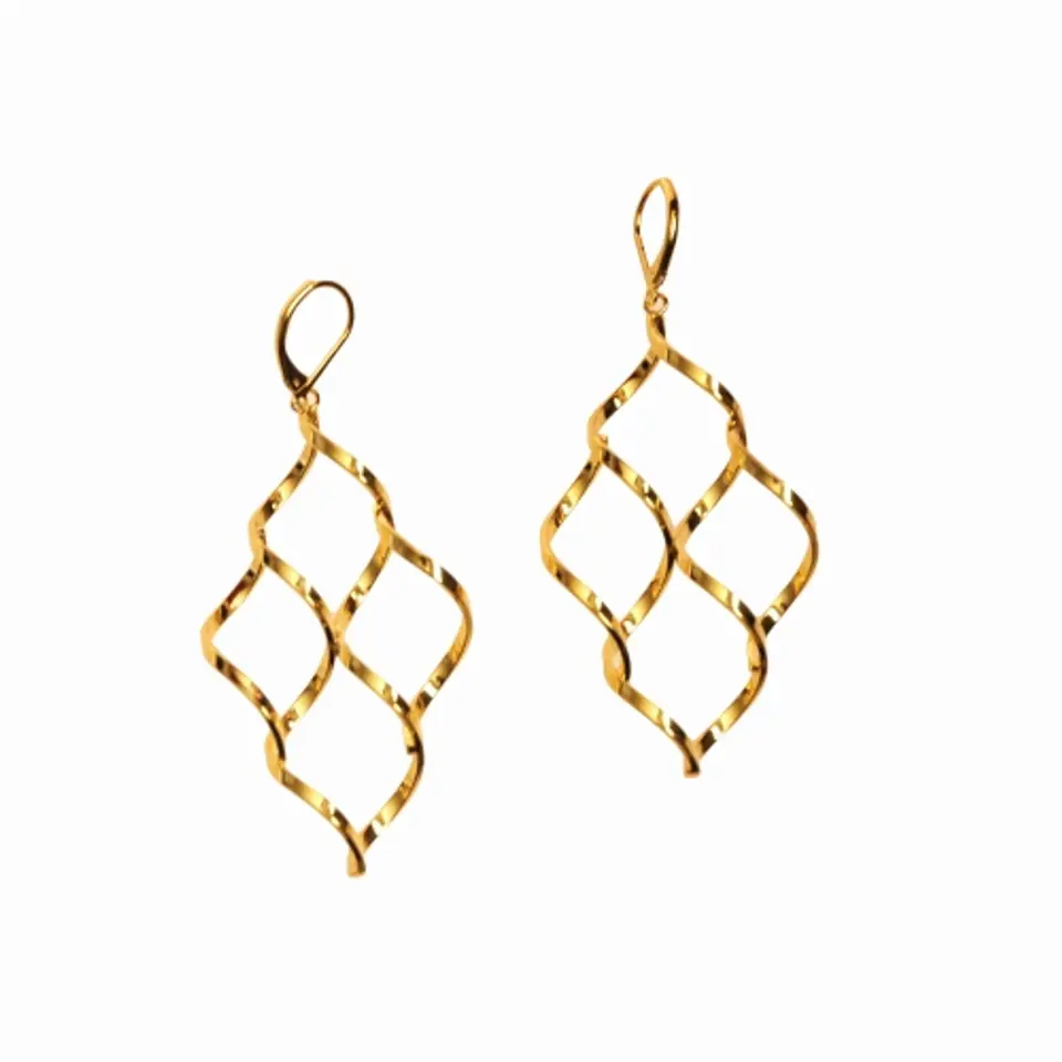 ⁨Earrings abstract mesh (P11667AU)⁩ at Wasserman.eu