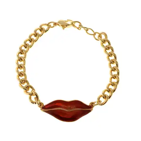 ⁨Bracelet with red lips (B21/LAT/26AU)⁩ at Wasserman.eu