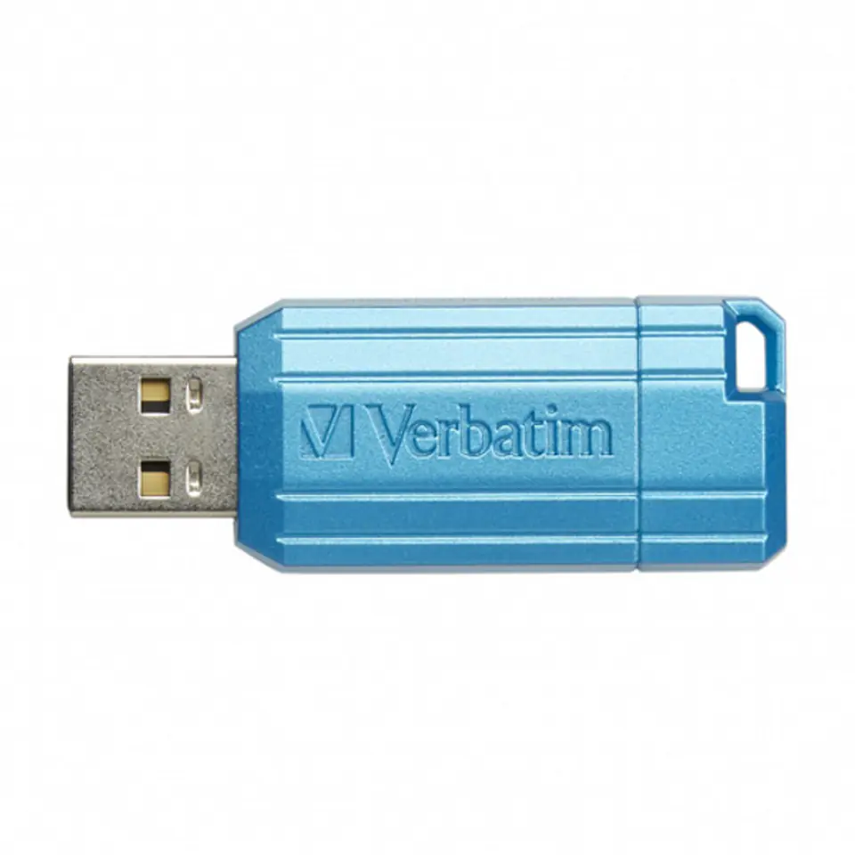 ⁨Verbatim USB flash disk, USB 2.0, 128GB, Store,N,Go PinStripe, niebieski, 49461, do archiwizacji danych⁩ w sklepie Wasserman.eu