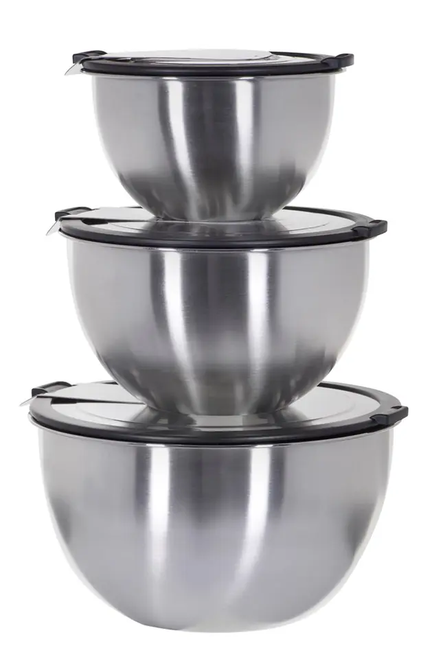 ⁨SET OF 3 BOWLS (16, 20, 24 CM) GEFU MONDI G-89430⁩ at Wasserman.eu