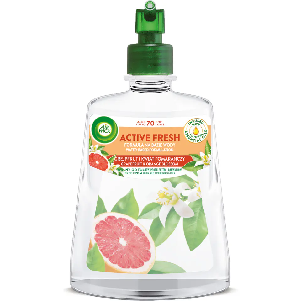 ⁨Odświeżacz Air Wick Active Fresh wkład 228ml Grejpfrut i Kwiat Pomarańczy *10073⁩ w sklepie Wasserman.eu