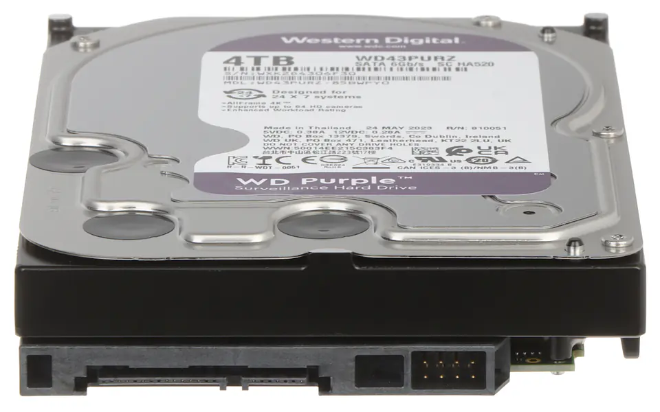 ⁨DYSK DO REJESTRATORA HDD-WD43PURZ 4TB 24/7 WESTERN DIGITAL⁩ w sklepie Wasserman.eu