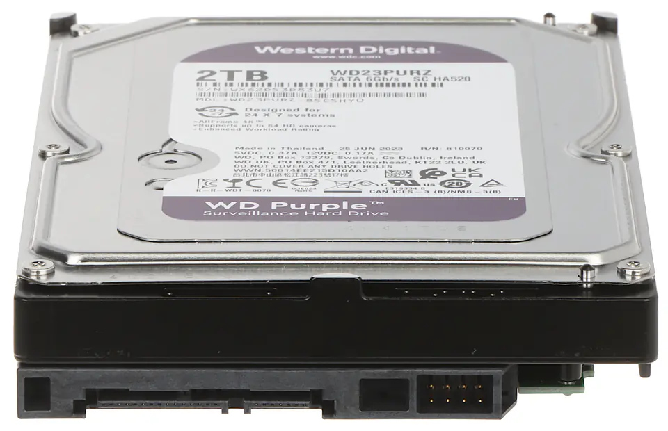 ⁨DYSK DO REJESTRATORA HDD-WD23PURZ 2TB 24/7 WESTERN DIGITAL⁩ w sklepie Wasserman.eu