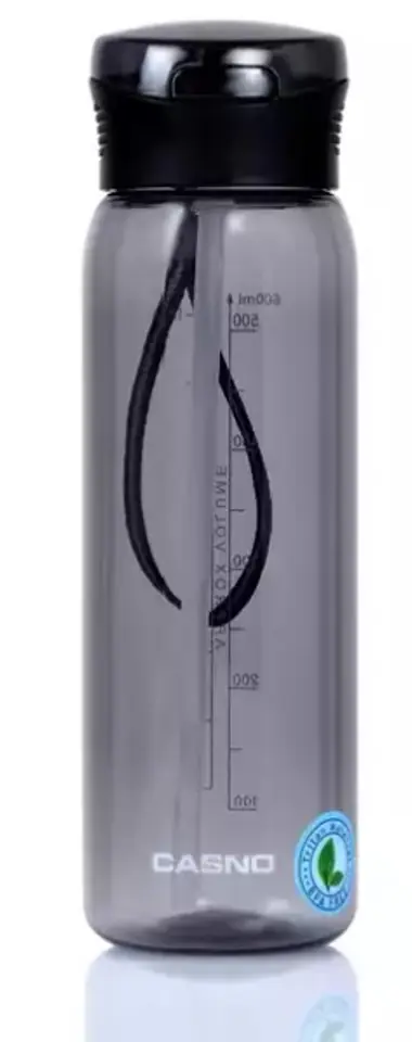 ⁨Butelka tritanowa Casno KXN-1211 600 ml szara Butelka tritanowa Casno KXN-1211 600 ml szara Butelka tritanowa Casno KXN-1211 60⁩ w sklepie Wasserman.eu