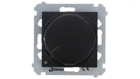 ⁨Simon 54 Ściemniacz obrotowy dwubiegunowy do LED ściemnialnych 230V (moduł) 5-215W czarny mat do instalacji 4-przew. DS9L2.01/49⁩ w sklepie Wasserman.eu