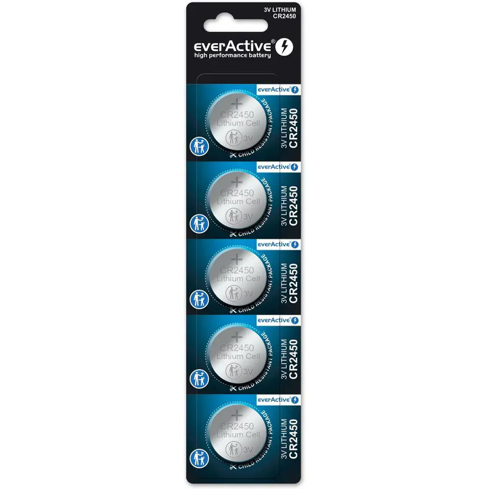 ⁨Lithium battery mini everActive CR2450 5 pcs.⁩ at Wasserman.eu