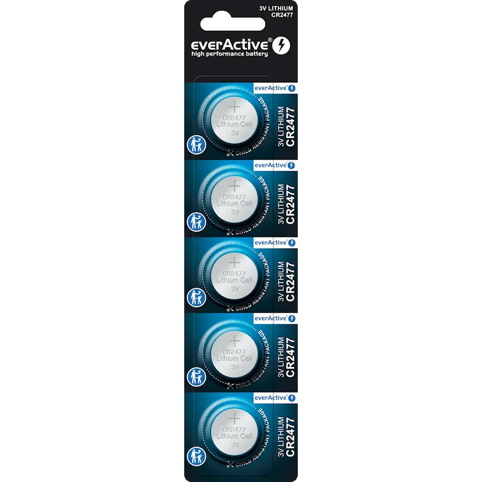 ⁨LITHIUM MINI BATTERIES CR2477 5 PCS.⁩ at Wasserman.eu