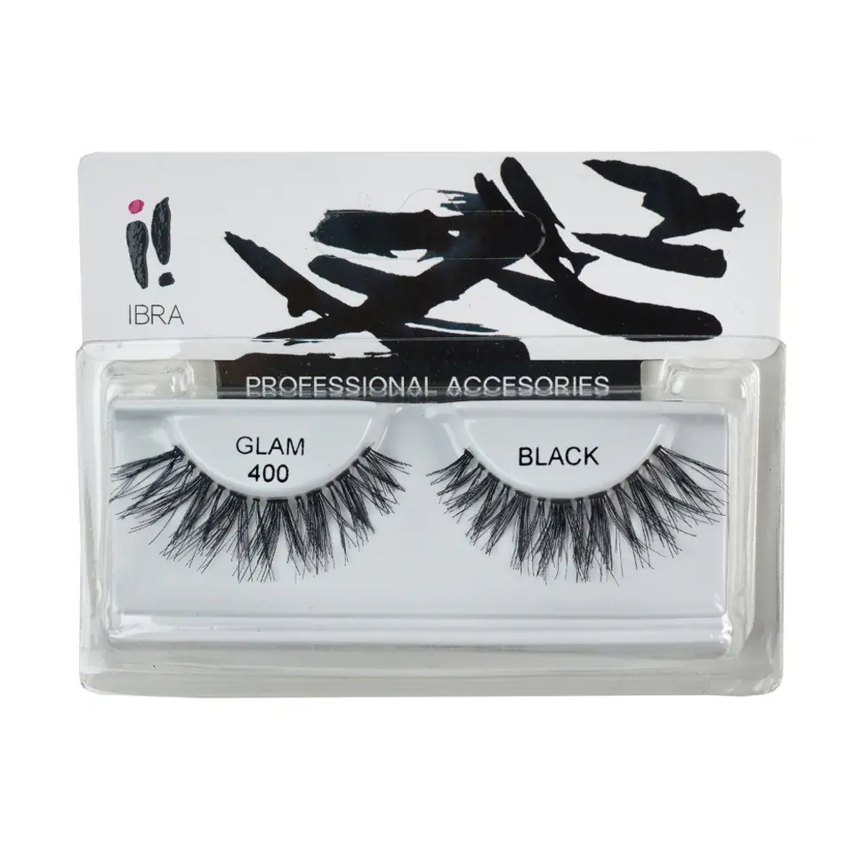 ⁨Ibra False eyelashes on the strip Glam 400 1 pair⁩ at Wasserman.eu