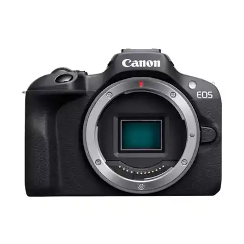 ⁨Aparat bezlusterkowy Canon EOS R100 + obiektyw RF-S 18-45mm F4.5-6.3 IS STM 6052C013 megapikselowy 24,1 MP, ISO 12800, przekątna⁩ w sklepie Wasserman.eu