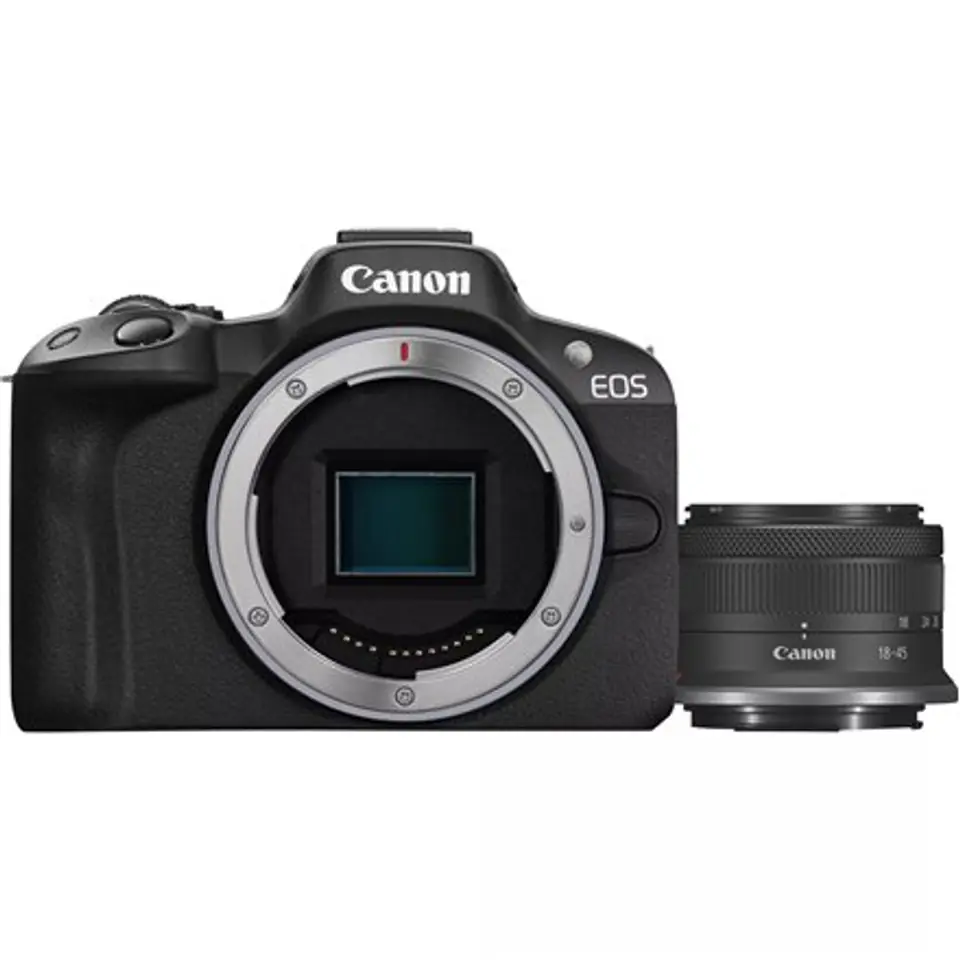 ⁨Canon EOS | R50 | RF-S 18-45mm F4.5-6.3 IS STM lens | Black⁩ w sklepie Wasserman.eu