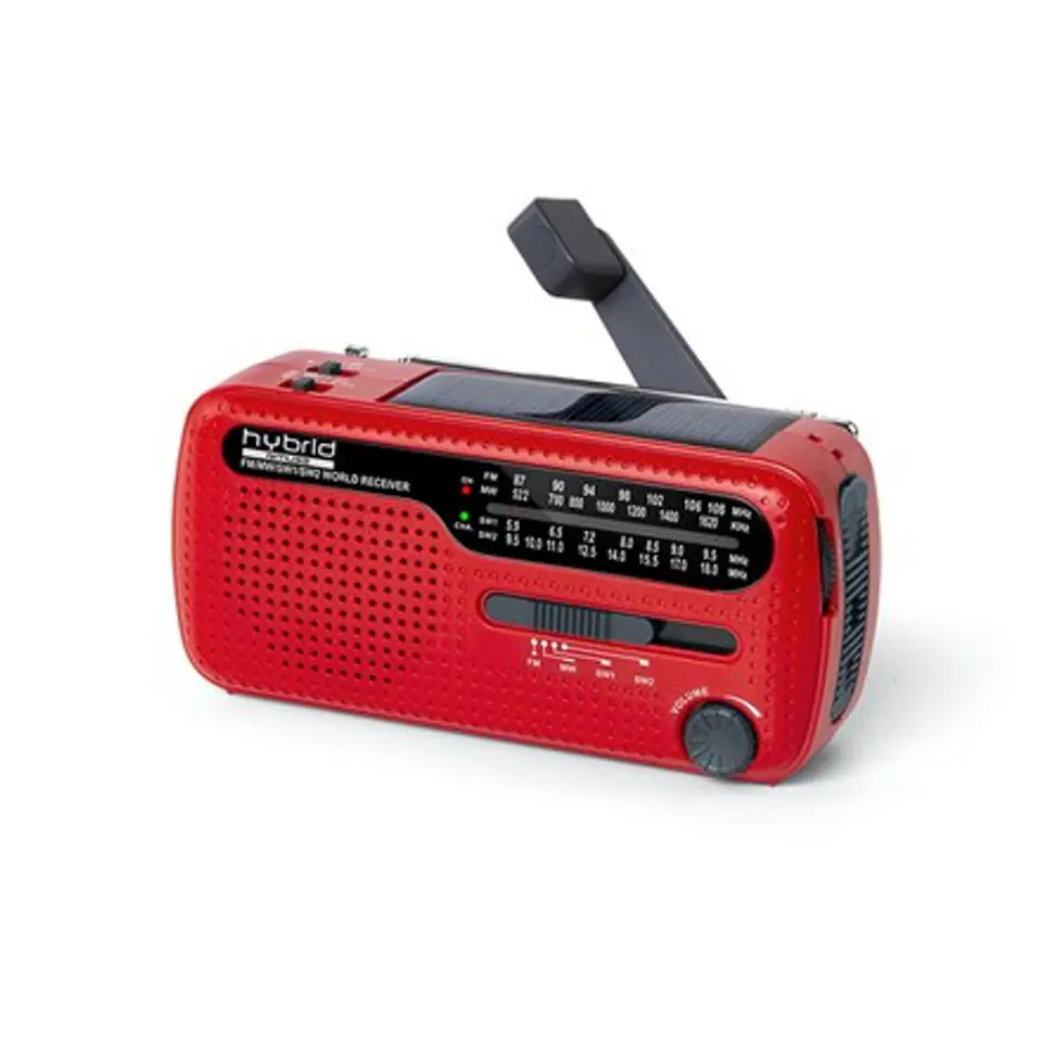 ⁨Muse MH-07 RED self-powered radio, Red⁩ at Wasserman.eu
