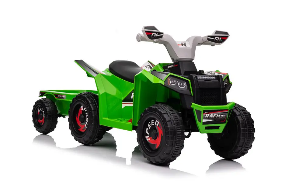 Quad Na Akumulator XMX630T Zielony Z Przyczepą w sklepie Wasserman.eu