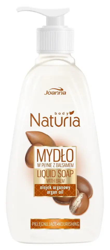 ⁨Joanna Naturia Body Liquid Soap with Lotion Argan Oil 500ml⁩ at Wasserman.eu