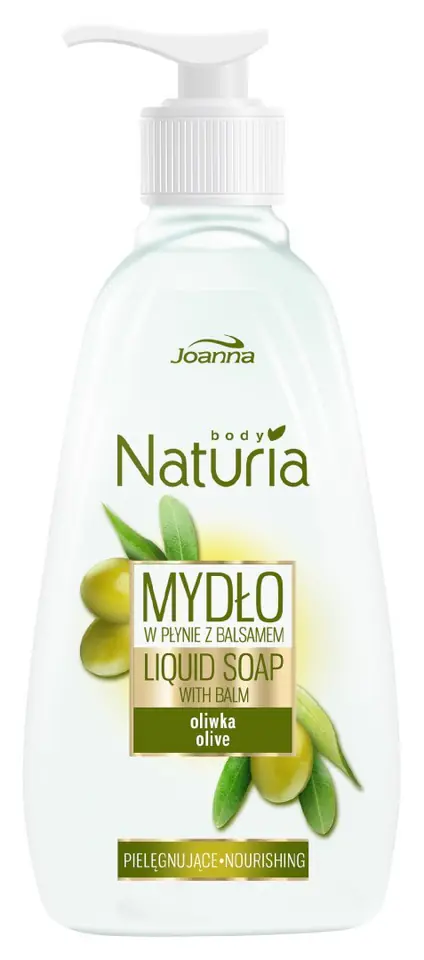 ⁨Joanna Naturia Body Mydło w płynie z balsamem Oliwka 500ml⁩ w sklepie Wasserman.eu