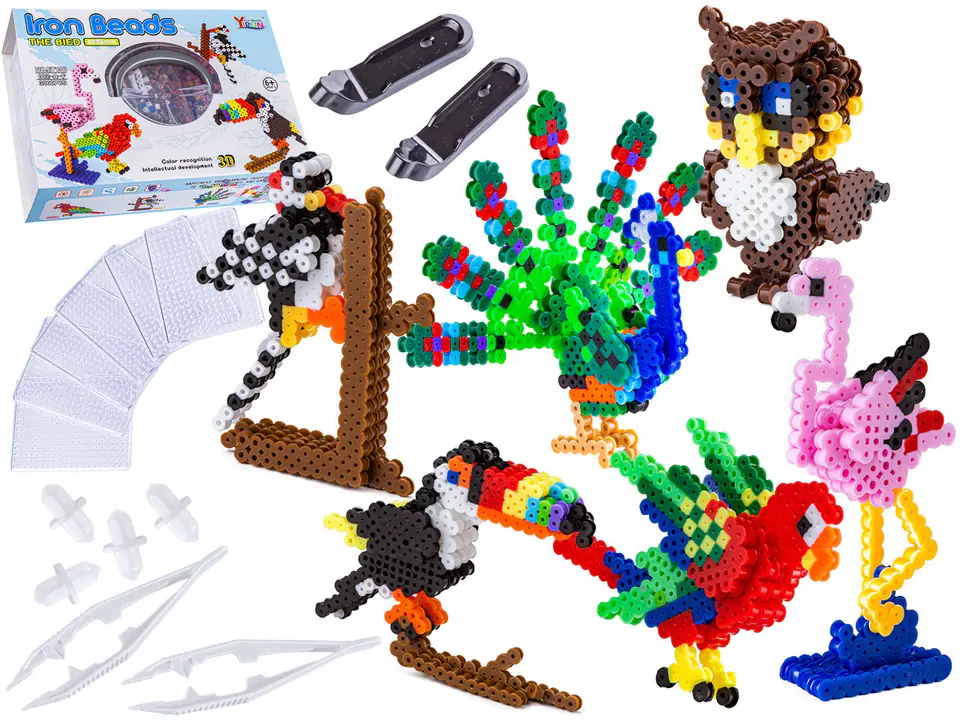 ⁨Ironing machine, Ironing beads, Set BIRDS 3D 3000 Pieces⁩ at Wasserman.eu