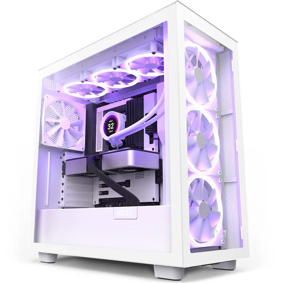 ⁨NZXT CM-H71EW-02 computer case Midi Tower White⁩ at Wasserman.eu