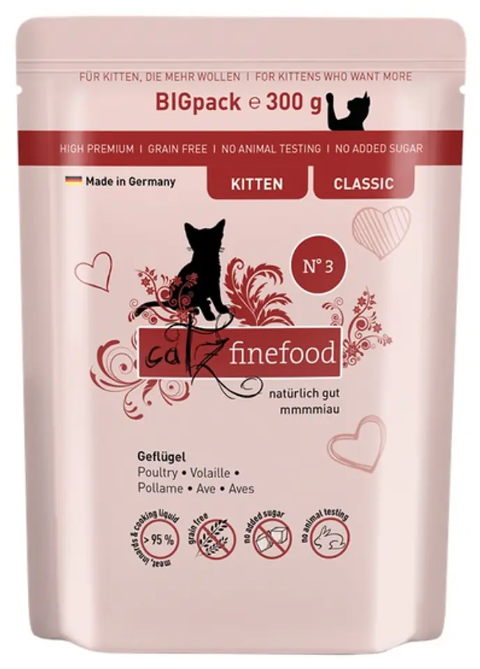 ⁨Catz Finefood Classic Kitten N.03 Drób saszetka 300g⁩ w sklepie Wasserman.eu