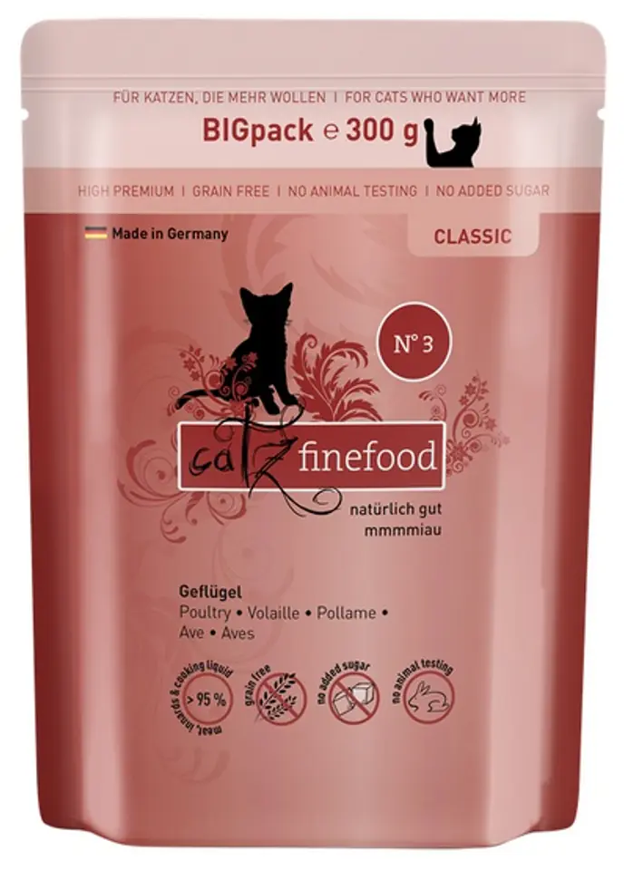 ⁨Catz Finefood Classic N.03 Drób saszetka 300g⁩ w sklepie Wasserman.eu